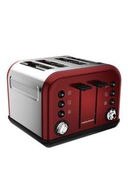 Morphy Richards Accents 4 Slice Toaster - Red